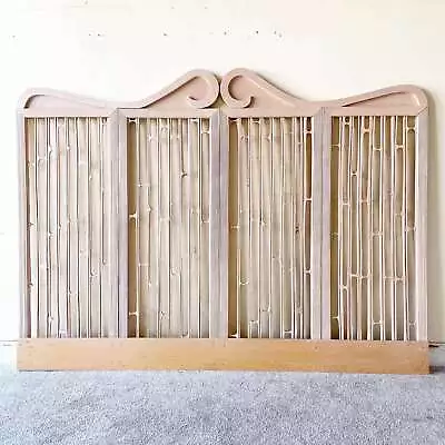 Brutalist Boho Pencil Reed King Size Headboard • $895