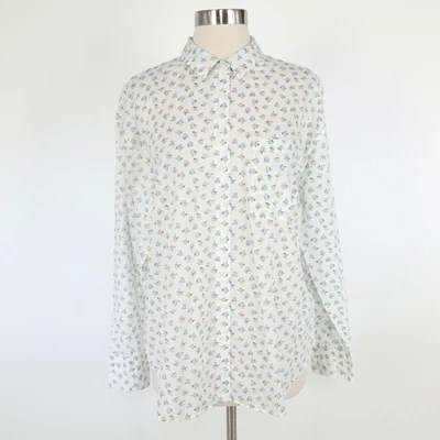 £29.41 • Buy Boden Button-Up Shirt Blouse Top Womens US10 UK14 White Floral Audrey Girlfriend