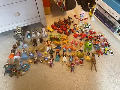 $27.99 • Buy Disney Large Mixed Lot Of 83 Plastic Figures Toys/Cake Toppers 6 Pounds