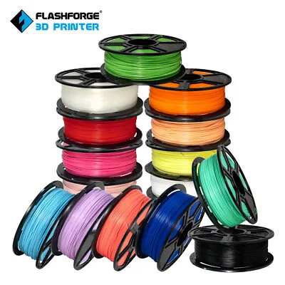 Flashforge 3D Printer Filament PLA 1.75mm 0.5kg/1kg Spool Accuracy +/- 0.02mm • $23.99