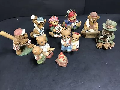 Lot Of 9 PCs Home Interiors Resin Bear KK 1999 Nice Asst Getting All & Free Ship • $30.99