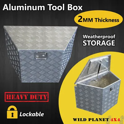 $198.95 • Buy Aluminium Tool Box Trailer Draw Bar UTE Truck Heavy Duty Tool Storage W Lock Veh