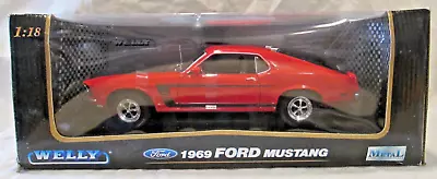 Welly 1969 Ford Mustang Boss 302 1:18 Diecast • $24.99