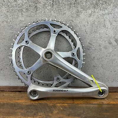 Vintage Sugino GLP Crank Set Double 170 Mm 144 BCD Road Race Bike Eroica 80s • $79.99
