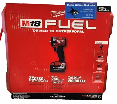 Milwaukee 2854-22R M18 FUEL™ 3/8   Compact Impact Wrench 2-XC5.0 Battery-Charger • $329.99