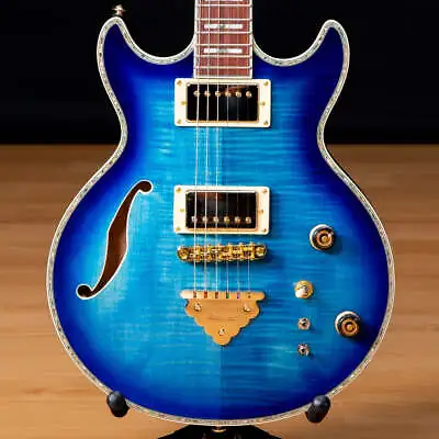 Ibanez AR520HFM AR Semi-Hollow Electric Guitar - Light Blue Burst SN 220500326 • $799.99