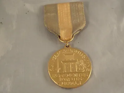 Vintage Swedish Military Sports Award Medal Yellow And Blue Ribbon • £6.64
