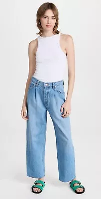 MOTHER Denim SNACKS The Pleated Fun Dip Puddle Jean Nothing Else Like It Wash 30 • $114.49