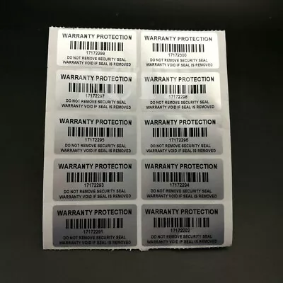 $9 • Buy Warranty Protection Sticker,Warranty Void If Seal Is Removed 300PC Serial Number