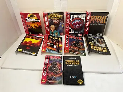 Lot Manuals & Art Slips Only SEGA Genesis Risk/Wheel Of Fortune/WWF Royal Rumble • $42.99