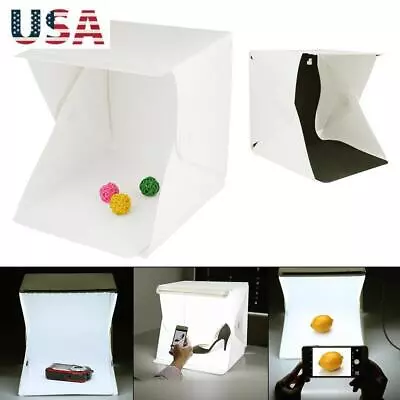 Mini Photo Studio Light Box Photography Backdrop LED Lightroom Portable Light 5V • $17.69