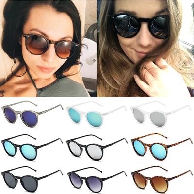 $5.93 • Buy Retro Vintage Keyhole Frame Sunglasses Round Lens Hipster Depp Style Unisex Gift