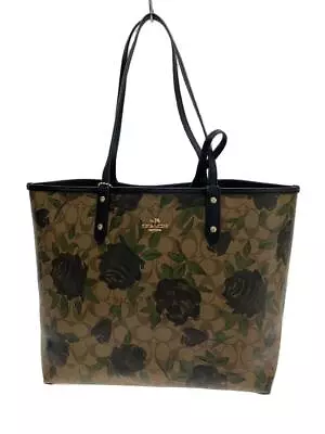 COACH Tote Bag -- BRW Floral Pattern F25874 • $203.13