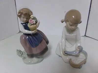 Lot Of 2 Vintage LLADRO #564 And #5223 Figurines Hand Made In Spain • $55