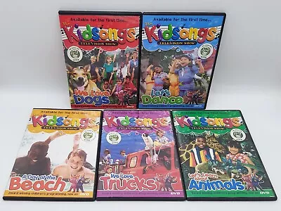 Lot Of 5 Kidsongs Television Show DVDs - PBS Kids - Beach Dogs Trucks • $38.99