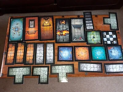 Classic Warhammer Quest Mega Dungeon Floor Tiles Bundle Full Set! GW 1995 • £59.99