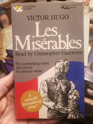 Les Miserables Abridged (1987) Dove Audio Cassette Box Set - (Victor Hugo) • $10.20