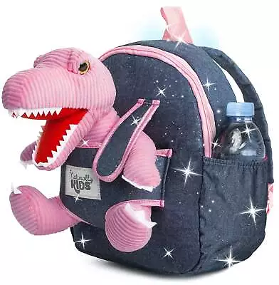 Toddler Backpack With Toy Pink T Rex Stuffed Animal Naturally KIDS Medium • $32.98