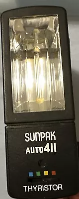 SunPak Auto 411 Auto Electronic Flash Unit - Untested • $15.49