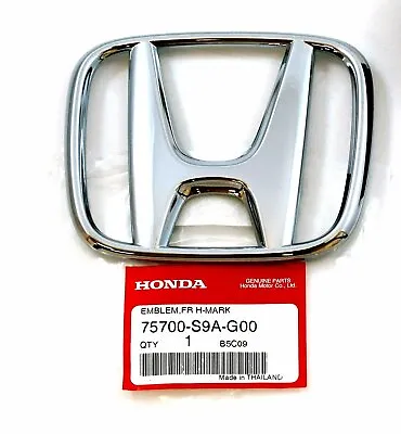 75700-S9A-G00 Grille Mounted Chrome Honda H Emblem Nameplate For Accord New • $13.09