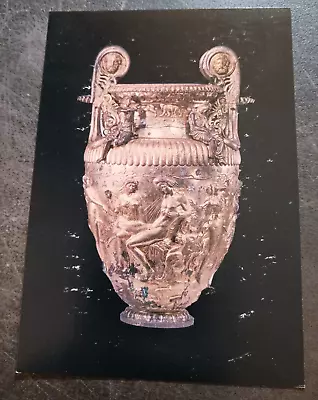 Vtg Postcard Bronze Krater Vase Thessalonike Greece Museum Art Unposted • $9.95