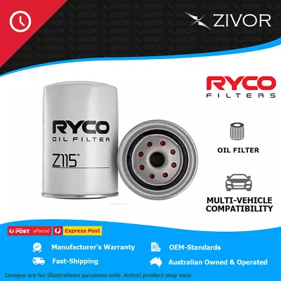 New RYCO Oil Filter Spin On For DATSUN 2000 SR311 SPORTS/FAIRLADY 2.0L U20 Z115 • $20.19