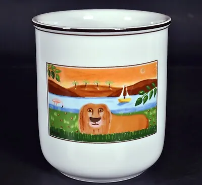 Villeroy & Boch Design Naif Lion 9oz. 3 5/8  High Cannister Cup Pot Porcelain • $24.99