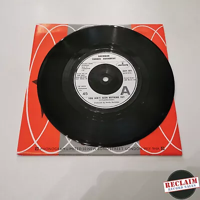 Bachman Turner Overdrive You Aint Seen Nothing Yet 7  Vinyl Record Very Good • £4.99