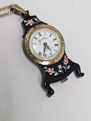 Swiss Made Fashion Time Vintage Wind Up Necklace Pendant Watch  • $34.95