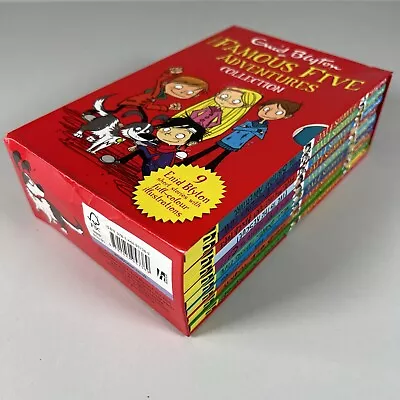 Enid Blyton The Famous Five Adventures 9 Book Collection Box Set Full Colour • £11.99