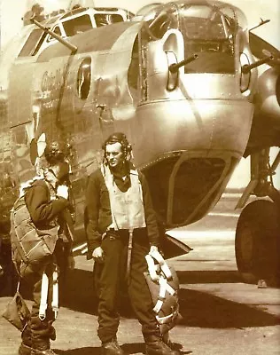 WW2 WWII Photo B-24 Liberator Bomber Crew USAAF 458th BG World War Two / 5359 • $6.49