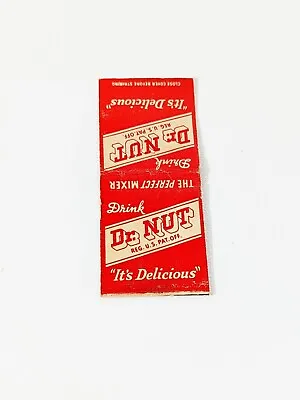 Rare Vintage Matchbook Cover Dr Nut The Perfect Mixer Drink It's Delicious • $32.88
