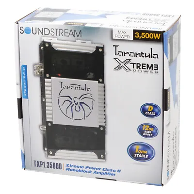 Soundstream TXP1.3500D Tarantula 3500 Watt Monoblock Amplifier 1 Channel Car Amp • $108.89