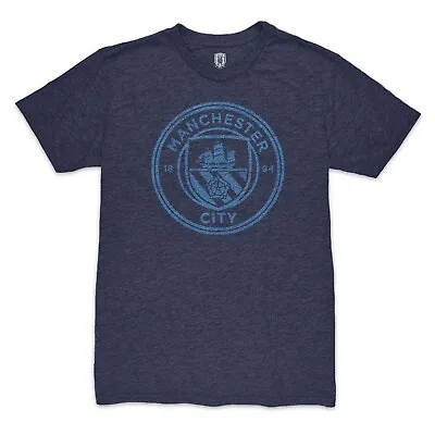 Manchester City Mono Logo Triblend Slub T-Shirt - Navy - 1863FC • $29.99