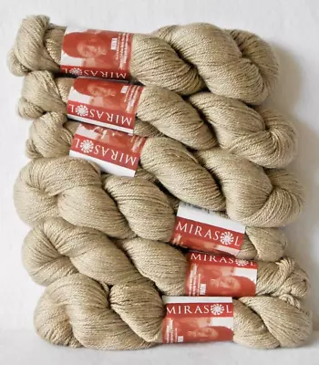 Yarn - Mirasol Nuna 40% Wool/40% Silk/20% Viscose - Sandcastle - Lot Of 6 - New! • $61.16