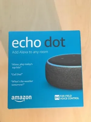 Amazon Echo Dot 3th Gen Alexa Smart Speaker 2 Available - White Or Charcoal • $40
