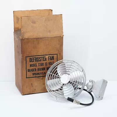 Vintage Metal Fan Defroster Auto Truck Bus Car Baader Brown Model 7200 Rat Rod • $183.19