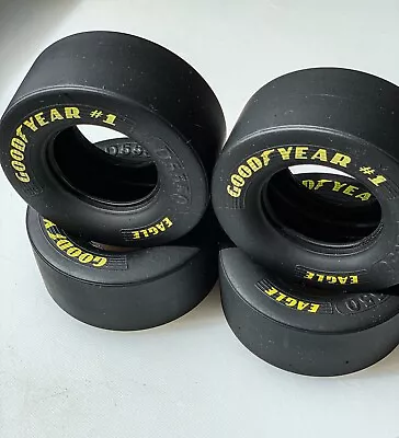 Set Of 4 1/8 Scale Goodyear Eagle # 1 Drag Slick Tires For REVEL 1:8 Model Car • $25.75