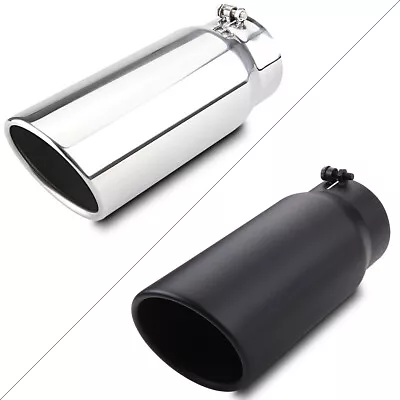 Bolt On Diesel Exhaust Tip 5  Inlet 6  Outlet 15inch Long Stainless Steel • $42