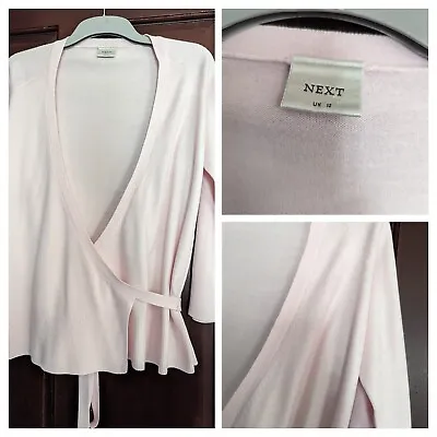 £8.99 • Buy Women's Wrap Over Cardigan Next Size 12 Pink 100% Acrylic