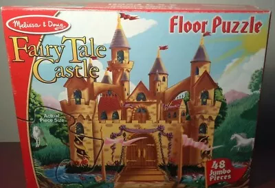 Melissa And Doug Fairy Tale Castle Large Floor Puzzle 48 Jumbo Pieces 2 X 3 Feet • $19.99