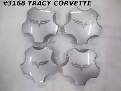 $59 • Buy 2005-2007 Corvette OEM GM 9594652 Silver Painted Wheel Center Caps 4