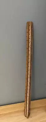 Vintage Wooden 3-Sided Triangular Scale Ruler • $7.99