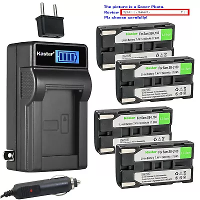 Kastar Battery LCD AC Charger For Samsung SB-L160 & Samsung VP-L650 Camcorder • $8.99