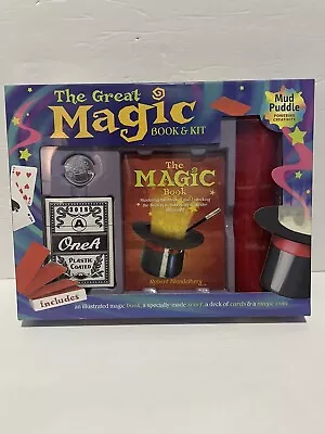 The Great Magic Book And Kit Coin Scarf Cards Tricks New • $8