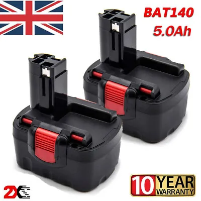 £58.98 • Buy 2x For Bosch 14.4V 5.0Ah Battery BAT038 BAT040 BAT140 2607335533 PSR1440 GDS GSR