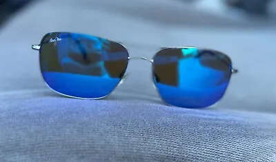 New Maui Jim WIKI WIKI Blue Hawaii Silver Sunglasses 59mm  B246-17 • $169