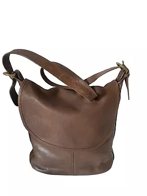 Vintage COACH B 6H-4115 Genuine Leather Shoulder Bag Purse • $50.99