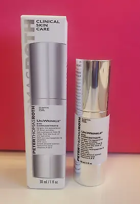 PETER THOMAS ROTH Un-Wrinkle Eye Concentrate 30 Ml / 1 Oz MRP $200 2X Full Size • $62.99