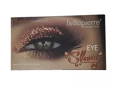 Bellapierre Cosmetics Eye Slay Copper Glam Eyeshadow & Brush Set Shimmer Powder • $22.90